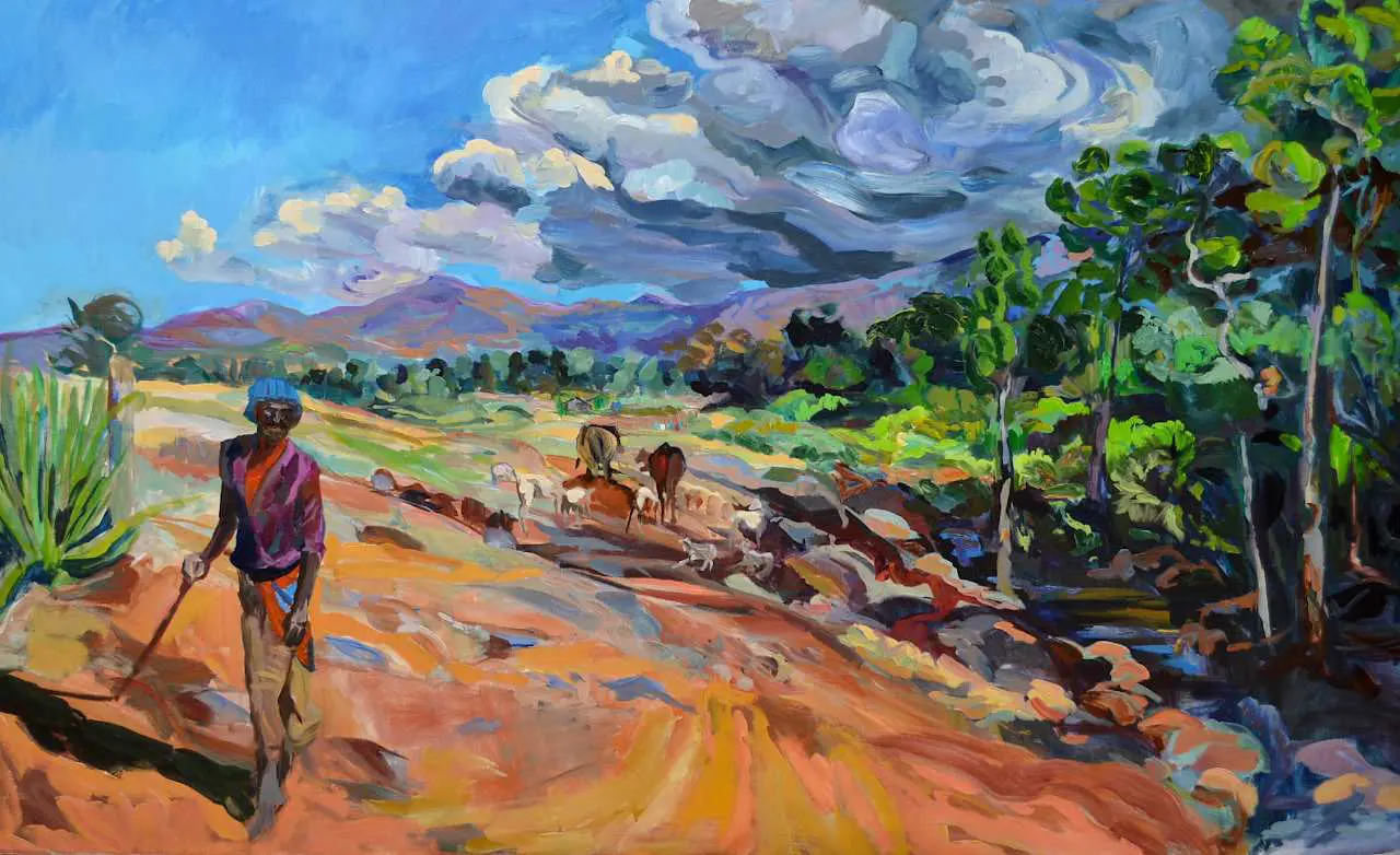 Towards Mounty Kenya