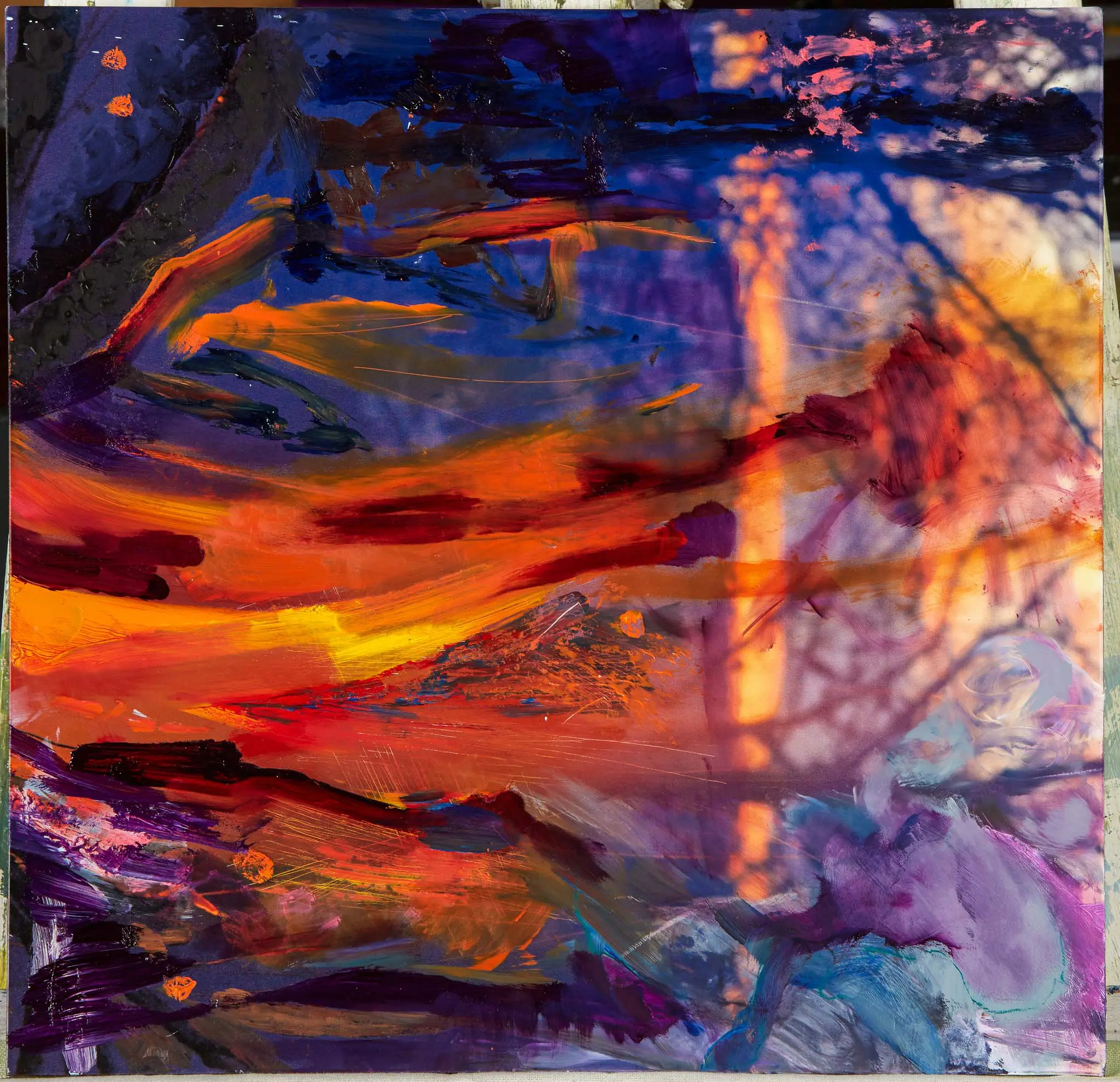 Painting of Bonfire