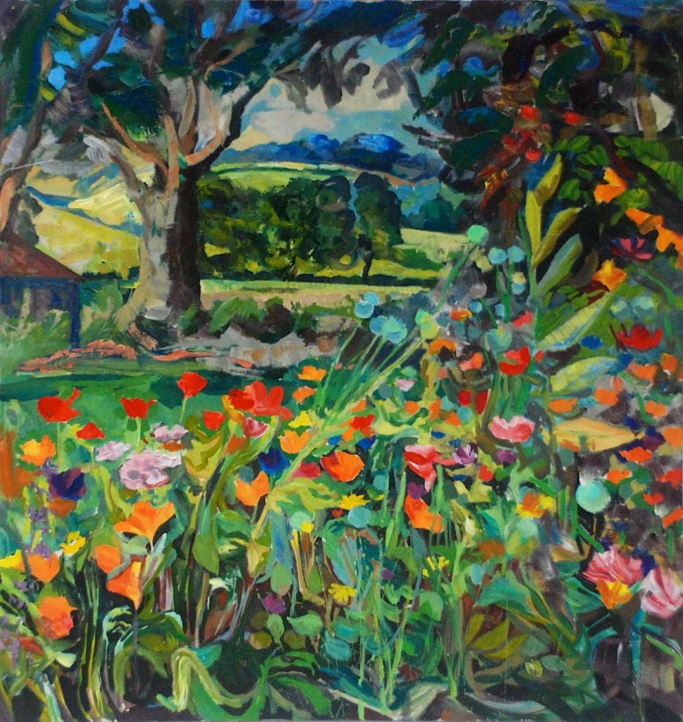 40" x 40", oil on board