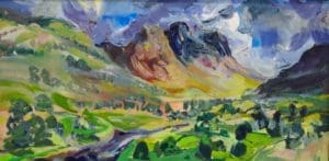 Glen Lyon Valley, Scotland oil painting