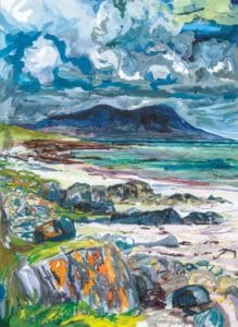 Painting of The Isle of Pabbay - Outer Hebrides