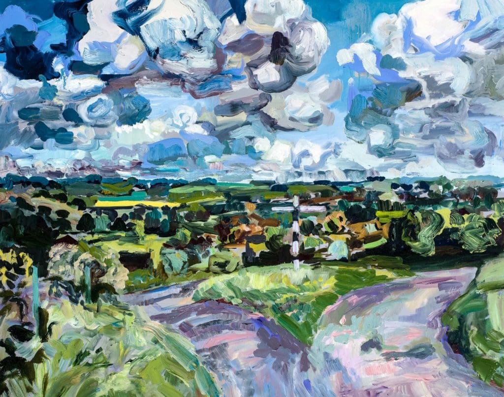 36" x 43", oil on board