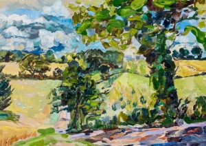 Landscape painting of Ditchley, Oxfordshire