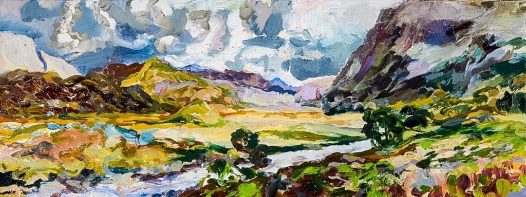 12" x 60", oil on canvas