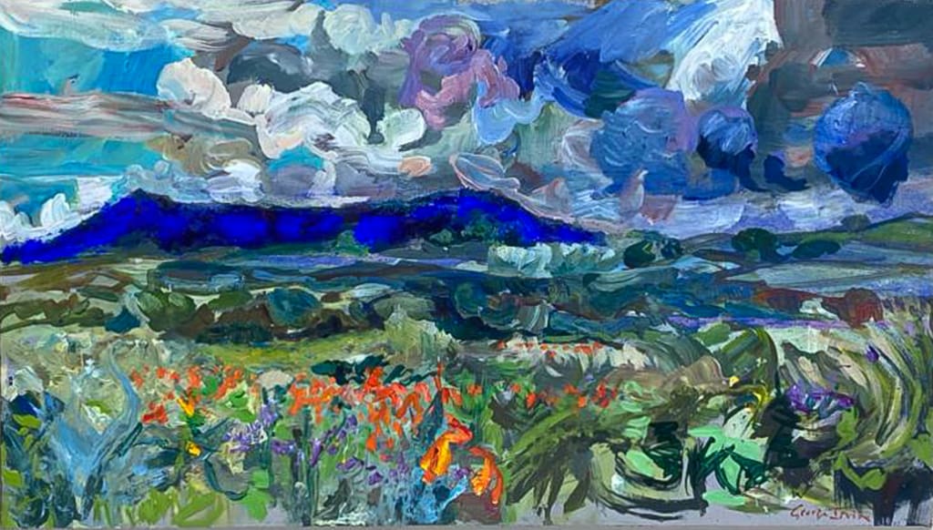 20" x 31", Oil & Pigment on Board