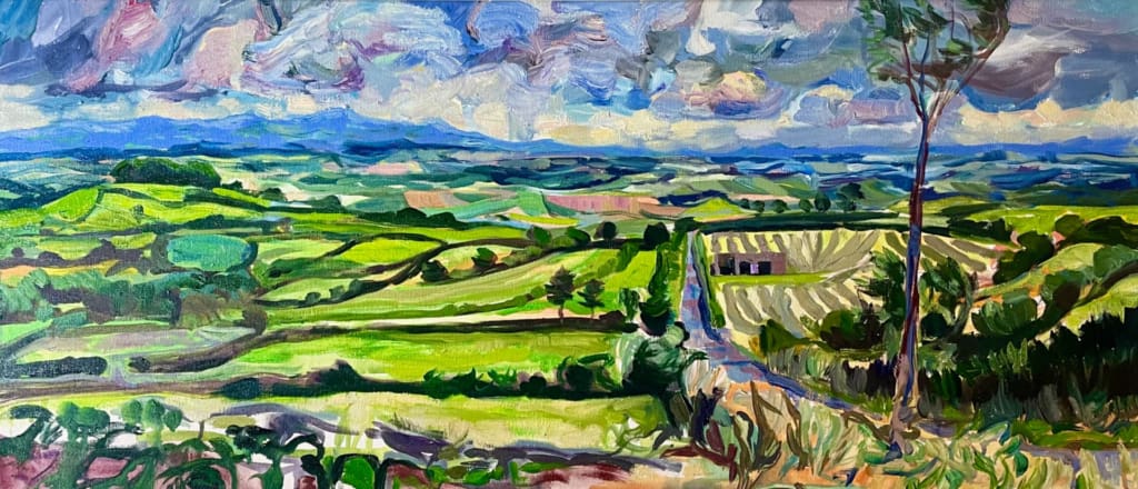 21" x 41", Oil on canvas