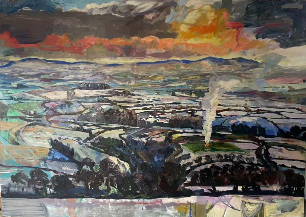 60" x 85", Oil On Canvas