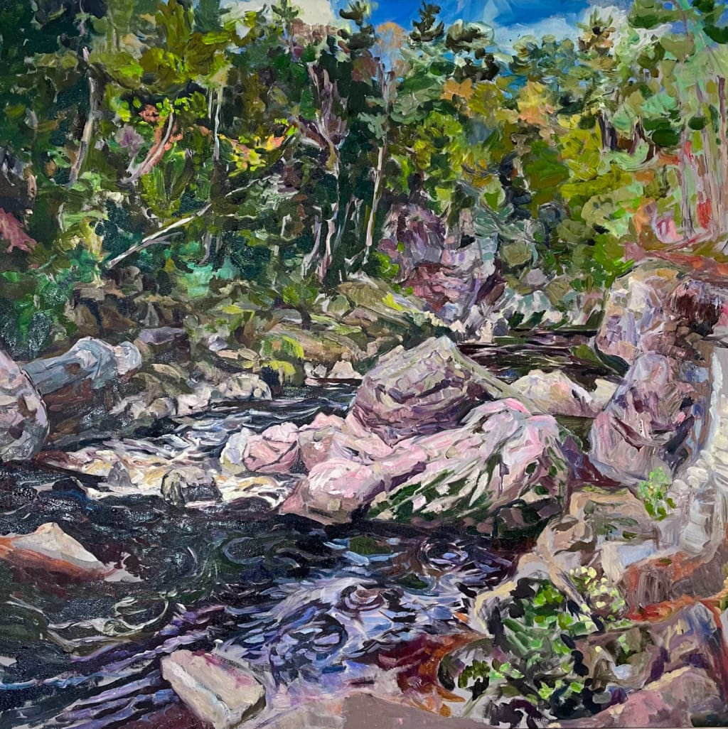 45" x 45", Oil On Canvas