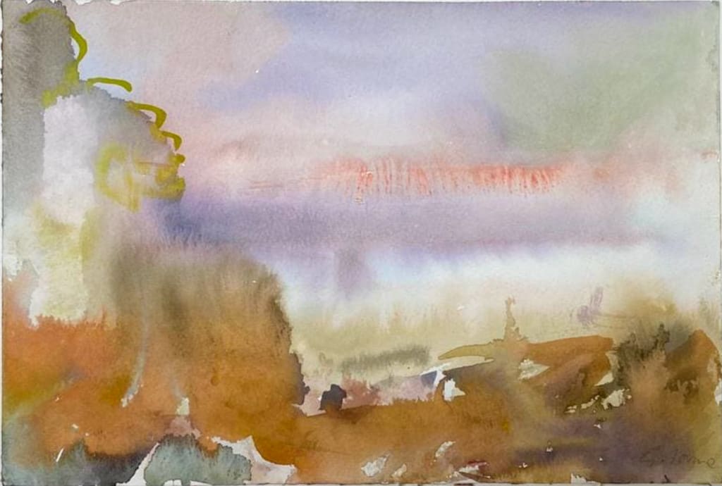 16" x 20.5", Watercolor & gauche