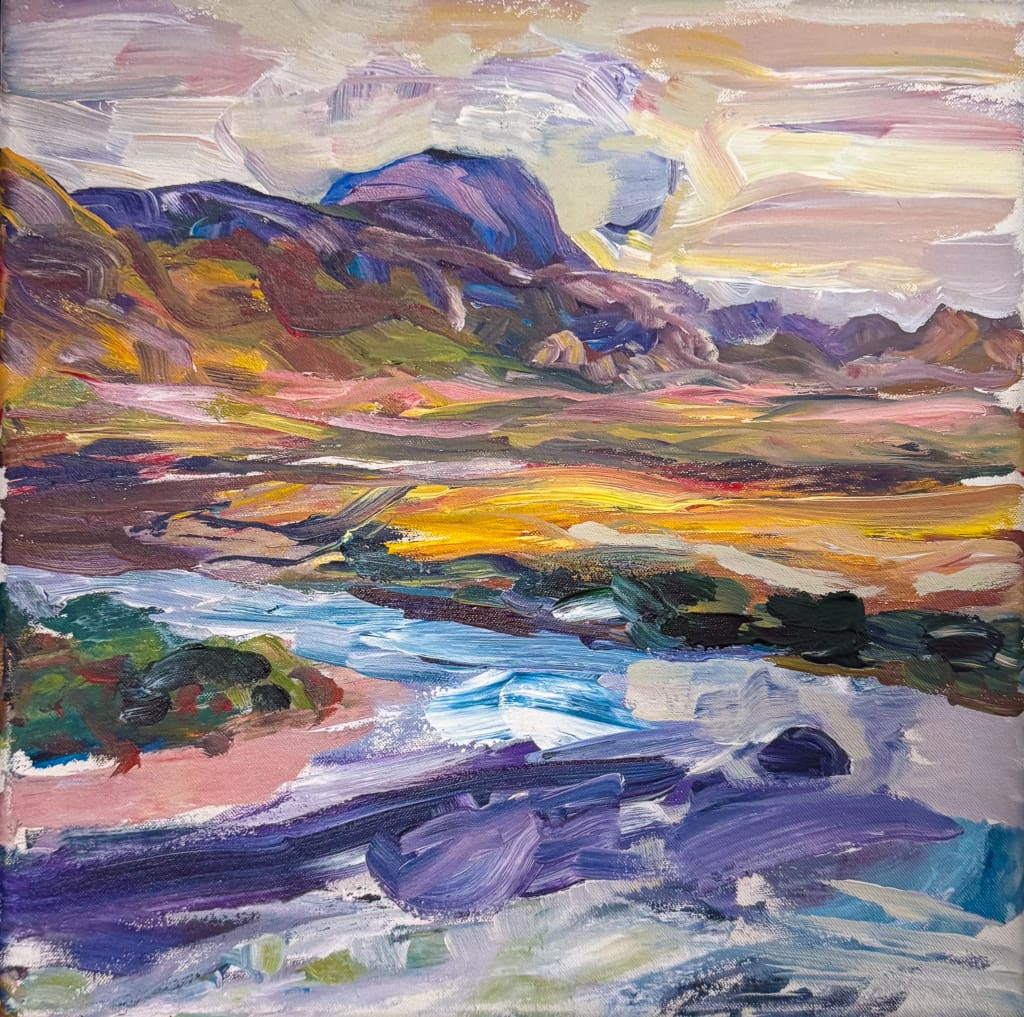 14" x 14", Acrylic on canvas