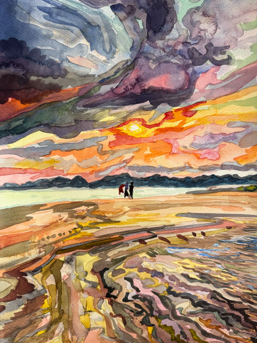 15" x 11", Watercolour on paper
