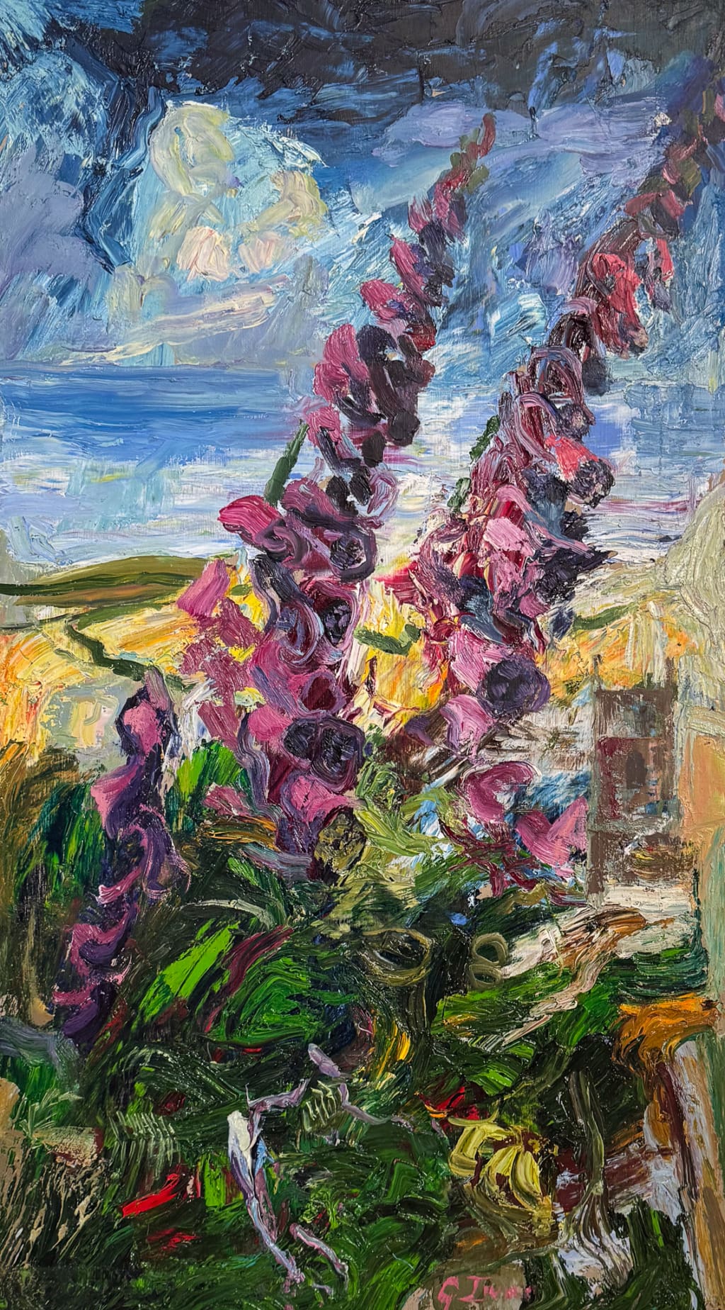 32" x 20", Oil on board