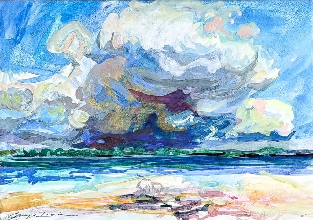 11" x 15", Watercolour on paper